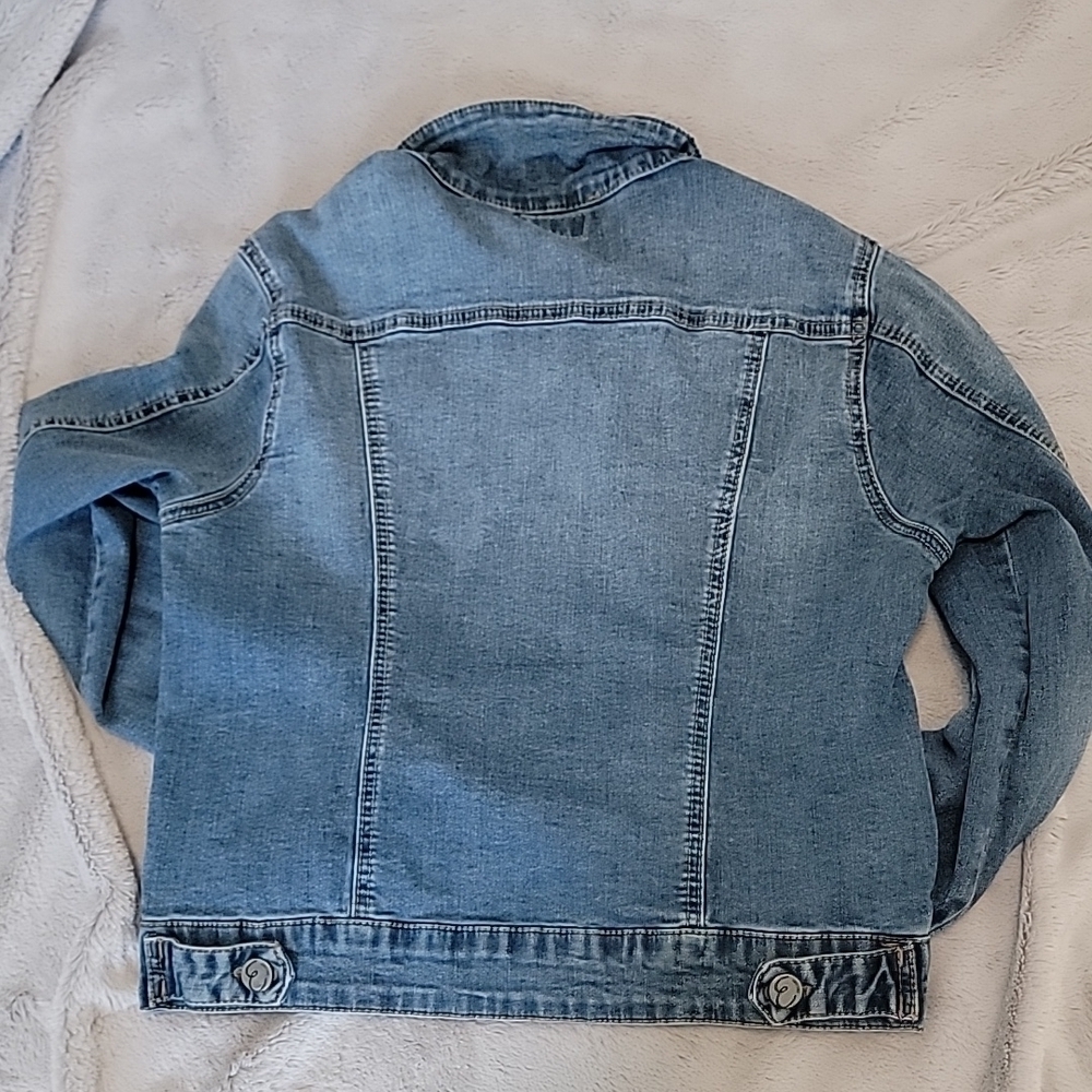 Earl Jeans Distressed Denim Jacket - Picture 3 of 7